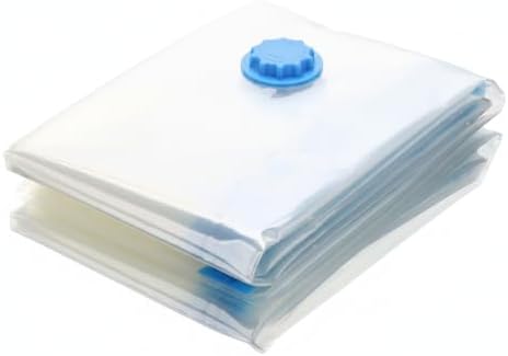 Vacuum Storage Bags with Hand Pump, Space Saver Compression Bags for Clothes and Bedding, Travel and Closet Organization (1 PC)