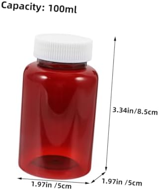 16pcs Pill Bottles Lids for Medication Storage Light-Blocking Containers for Safe Travel and Organization of Pills and Vitamins