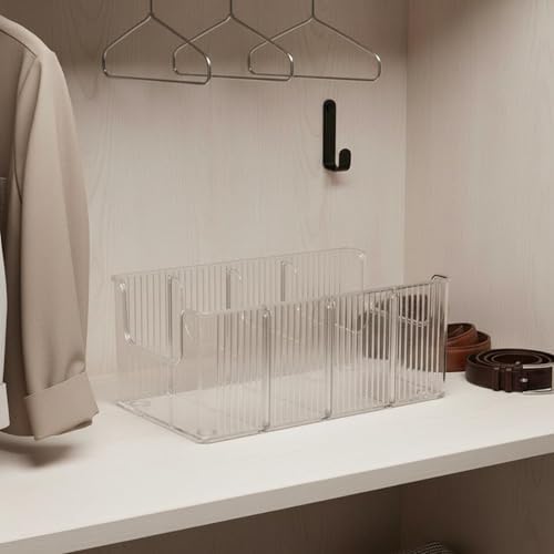 Organizer Belt Storage Drawer Divider Organizer Box PET With Modern Minimal Style and Easy Access Suitable for bedroom wardrobes closet shelves makeup vanities dorm closets