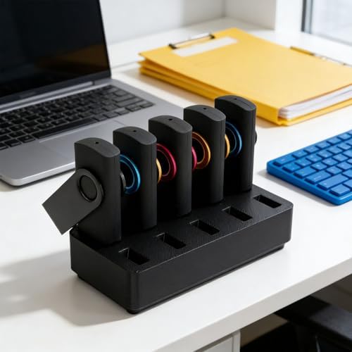 Flash Drive Desk Organizer Stand FEWINA USB Holder Storage Electronic Accessories Organizer for USB Flash Drive Stand, Thumb Drive Holder, Jump Drive Stands, Black