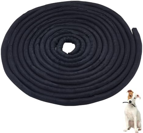 UNICRAFTALE Cable Wrap Cord Protector from Cats Dogs 5m Black Flexible Cable Sleeve for Cable Management Polyester Cable Cord Organizer Protect Cords from Pets for TV Computer Home Theater Office