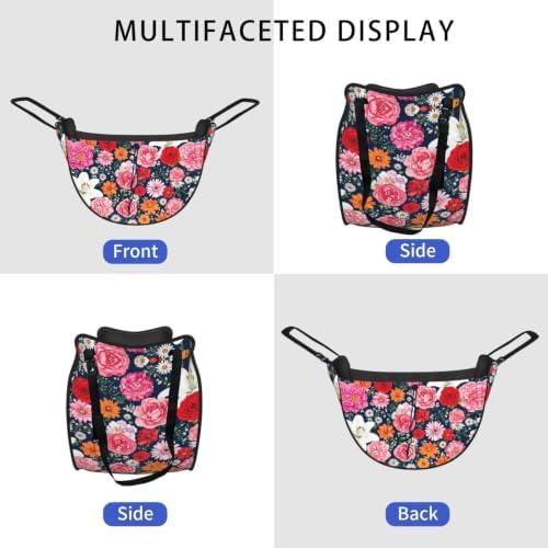 Floral Explosion Car Seat Organizer-Backseat Storage Bag for Travel | Waterproof Durable. Holds Snacks Gear Essentials. Fits Most Cars.