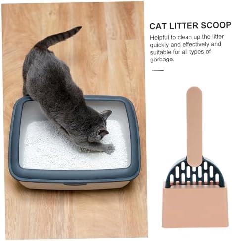 Toddmomy Cat Litter Scoop with Storage Holder Abs Material Smooth Surface Suitable for Small to Large Cats Efficient Cleaning for All Litter Types Pet Supply Kit in Indigo