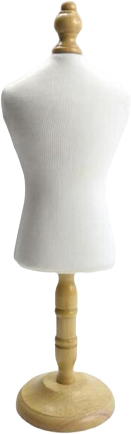Cat Dog Clothes Mannequin Dress Form Display Stand, Wooden Torso with Base for Pet Apparel Design, Doll Outfits and Jewelry Display, Size M