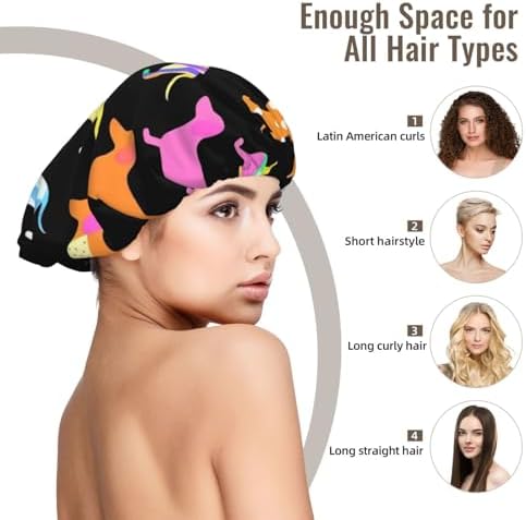 Adjustable Silk Satin Night Cap Women's Men's Sleep Cap
