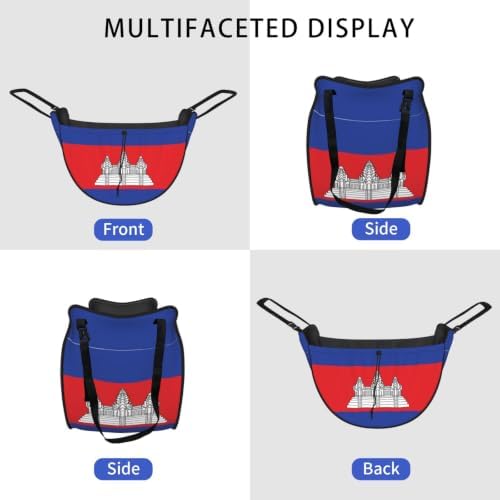 Flag of Cambodia Car Seat Organizer-Backseat Storage Bag for Travel
