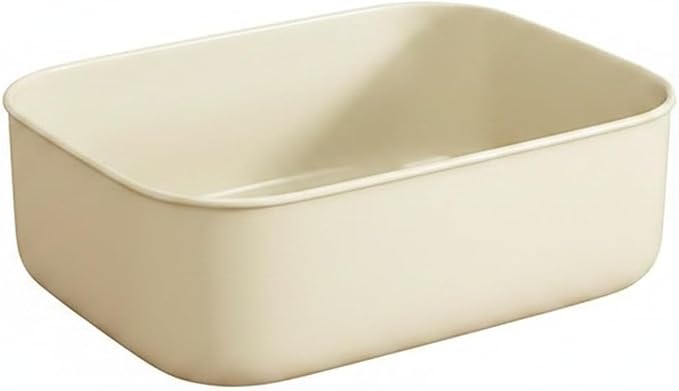 Dog Shaped Storage Bin with Lid and Handle, Decorative PP Plastic Organizer Box for Home, Office, and Craft Supplies