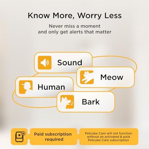 Petcube Cam – Indoor Wi-Fi Pet & Security Camera with App (Cam (Subscription Required))