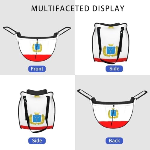 Saratov flag Car Seat Organizer-Backseat Storage Bag for Travel | Waterproof Durable. Holds Snacks Gear Essentials. Fits Most Cars.
