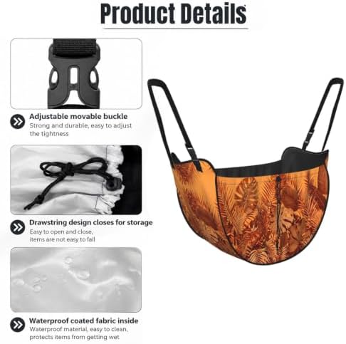 Orange Tropical Car Seat Organizer-Backseat Storage Bag for Travel