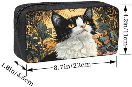 Cat Large Pencil Case, Durable Pen Bag Zipper Organizer Pouch for Office Travel for Women Men