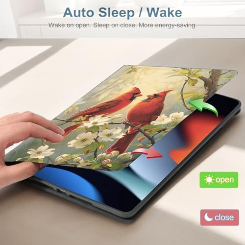 for Samsung Galaxy Tab S5e 10.5 Inch 2019 (SM-T720/T725/T727) Tablet Protective Cover with Adjustable Stand and Magnetic Auto Wake/Sleep,Cardinal Flower