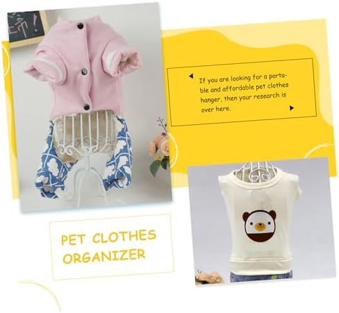 BESTonZON 1Pc Pet Clothing Display Rack Vintage Pet Clothes Organizer for Cat Dog Apparel for Home Pet Shop Use Stylish Hanger for Showcasing Pet Fashion