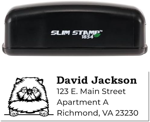 Personalized Himalayan Customized Return Address Stamper - 7/8 x 2-1/4 - Ideal for Newsletters, Invitations & Holiday Cards - Made to Order Mail Address Stamps for Homeowners & Renters