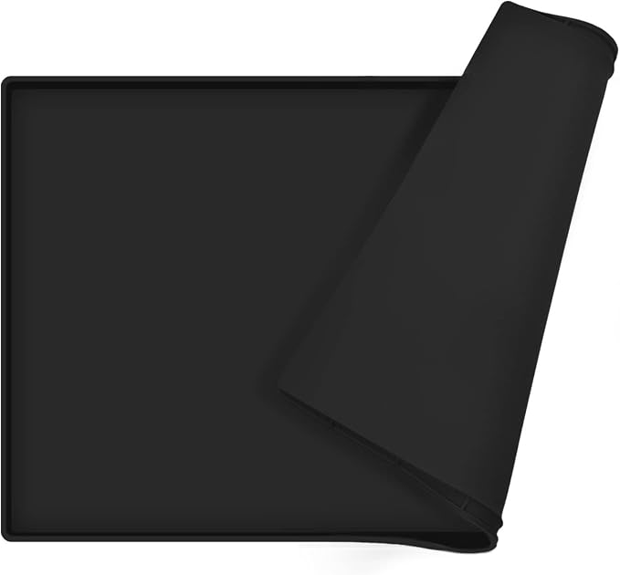 Silicone Dog Food Mat Waterproof Pet Feeding Tray for Medium and Large Dogs