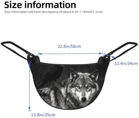 Wolf Raven Pair Car Seat Organizer-Backseat Storage Bag for Travel | Waterproof Durable. Holds Snacks Gear Essentials. Fits Most Cars.