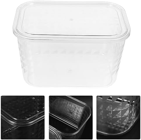 TEHAUX Lid Desktop Storage Containers Stationery Box Organizing Bin for Office Classroom Bathroom