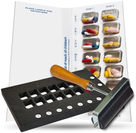 MPS MedPack 14 Compliance Pack - 7-Day 2-Pass (2-Doses Per Day) Disposable Multi-Med Blister Card Starter Kit with 26 Cards & Blisters, Sealing Template & Roller