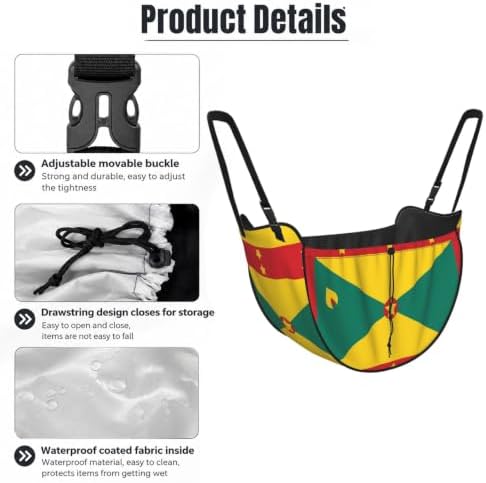 Flag of Grenada Car Seat Organizer-Backseat Storage Bag for Travel | Waterproof Durable. Holds Snacks Gear Essentials. Fits Most Cars.
