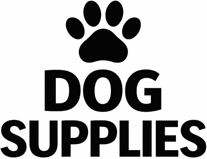Dog Supplies Vinyl Decal – Waterproof Pantry Storage Label Sticker for Pet Organizer Bin Container (Black)