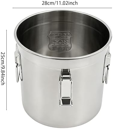 304 Stainless Steel Airtight Canister w/Lid(6L/1.59Gal)