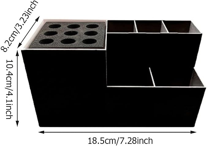 HomeSoGood Hairdressing Tool Storage Box Barber Comb Holder Salon Styling Storage Rack Cosmetic Organizer for Barber Shop Pet Grooming Shop Supplies