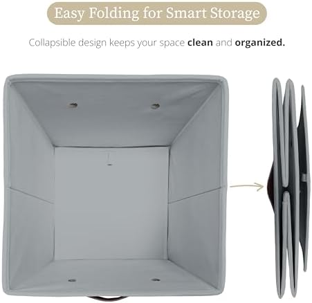 DECOMOMO Storage Bins, Storage Baskets for Shelves