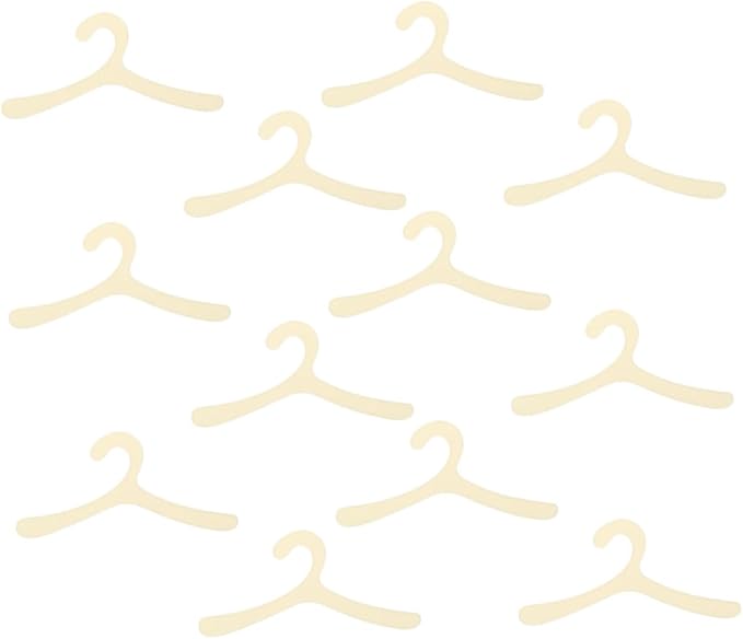 LIOOBO 12pcs Cute Functional Pet Apparel Hangers Dog and Cat Hangers Small Pet Clothes Rack Wardrobe Organizers