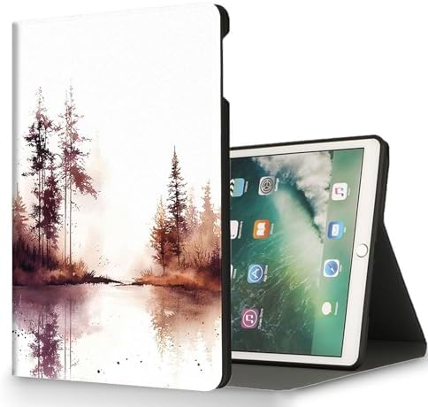 for Microsoft Surface Pro 11/10/9-13" 2024/2022 Tablet Case,Auto Wake/Sleep,Adjustable Stand Protective Cover - Watercolor Forest