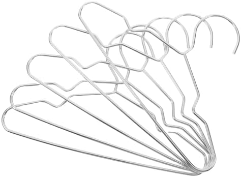 10pcs Pet Clothes Hangers Steel Dog Clothing Organizer with Elegant for Cat and Dog Apparel Storage