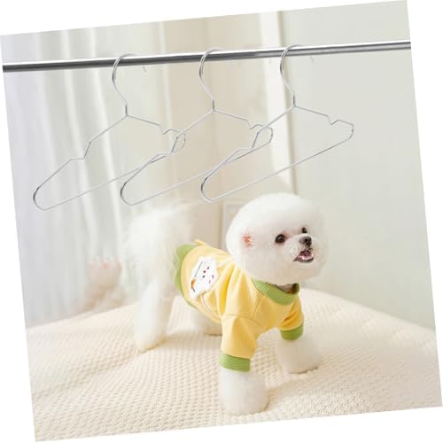 10pcs Small Pet Coat Hanger Steel Pet Apparel Hanger for Cats Dogs Dogs Puppy Anti-Skid Clothing Rack