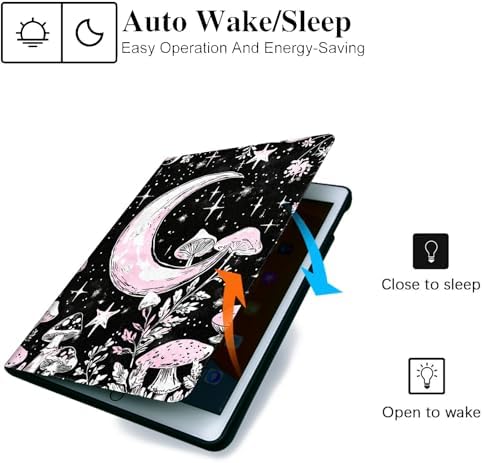 for Samsung Galaxy Tab S6 Lite 10.4" 2020/2022/2024 (SM-P620/P625/P613/P619/P615/P610) Tablet Case,Auto Wake/Sleep,Adjustable Stand Protective Cover - Watercolor Forest