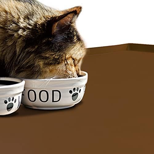 Silicone Dog Food Mat Waterproof Pet Feeding Tray for Large Dogs
