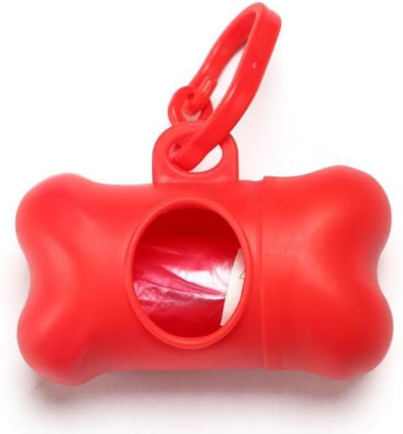 5 PCS Bone Shaped Poop Bag Dispenser (Random Color) | Pet Waste Disposal Bag Dispenser With Waste Bag