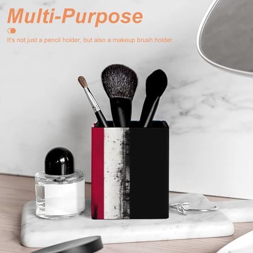 Fashion Office Pen Holder Unisex Durable Desktop Storage For Stationery & Tools Grunge USA American Flag