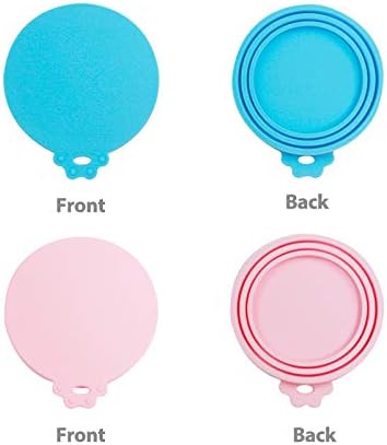 Yobbai 6 packs Pet Food Can Lids, Food Safe BPA-Free & Dishwasher Safe, Can Covers Most Standard Size Dog and Cat Can Tops