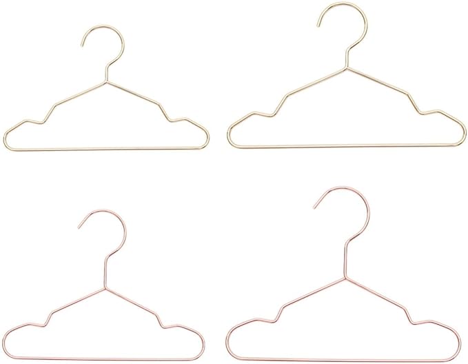 COHEALI 4pcs Iron Pet Clothes Organizer Hangers for Pet Clothes Sturdy Design to Store and Organize Dog Clothing and Apparel Efficiently Random Color