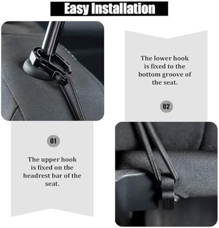 Car 3-Layer Car Mesh Organizer, Stretchable Seat Back Net Storage Pouch Pet Kids Barrier for Driving Safely, Automotive Driver Cargo Tissue Handbag Netting Holder Pocket, Universal Fit