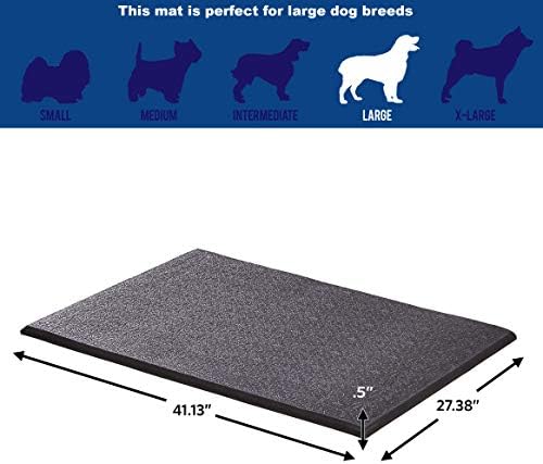 MidWest Homes for Pets Cushioned Dog Crate Mate, 42 inch Black