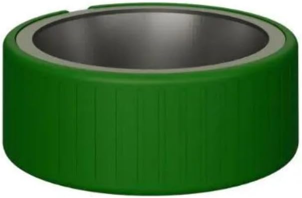 Pet Station Elevated Dog Bowl Stand for 6.8 in. Bowls - 3D Printed Dog Feeder - Adjustable Height Legs and Magnetic Fridge Mount Feeding Station - Made in USA (Green, Bowl)