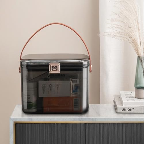Zerodeko Emergency Medicine Box Large Dual Layer Pp Pet Pu for Home