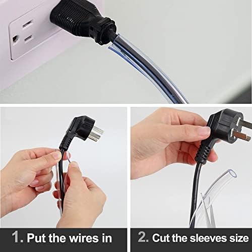 Dog and Cat Cord Protector, Cable Sleeve for USB Charge/Power 2Pack