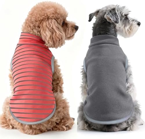 Idepet Dog Fleece Sweater,Soft Puppy Sweatshirt Warm Winter Shirt