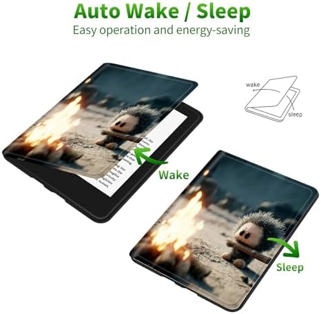 for Samsung Galaxy Tab S9 11 Inch/S9 FE 10.9 Inch 2023 Case | Slim Leather Smart Cover with Multi-Angle Anti-Slip Stand [Auto Wake/Sleep] Shell for Women Men, Flame Pet