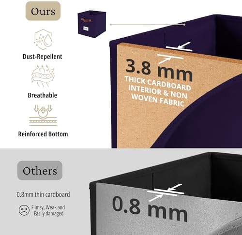 DECOMOMO Storage Bins, Storage Baskets for Shelves