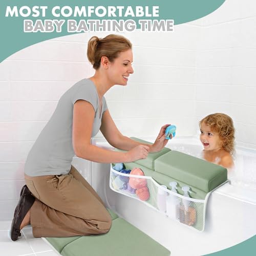 beiens Bath Kneeler and Elbow Rest Pad Set, 1.5-Inch Thick Memory Foam Pads