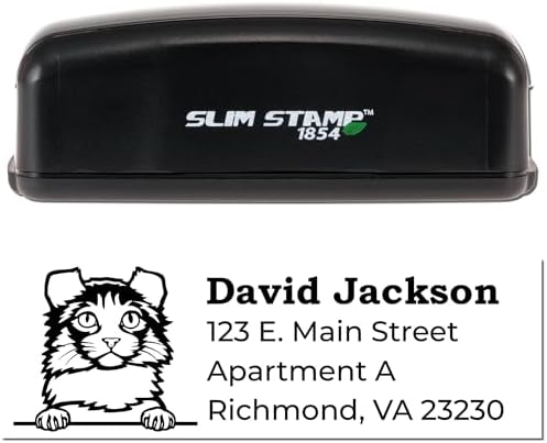 Kinkalow Customized Address Return Stamp - 7/8 x 2-1/4 | Perfect Address Stamps for Brochures & Invitations | Made to Order Mail Address Stamper for Weddings & Personal Use