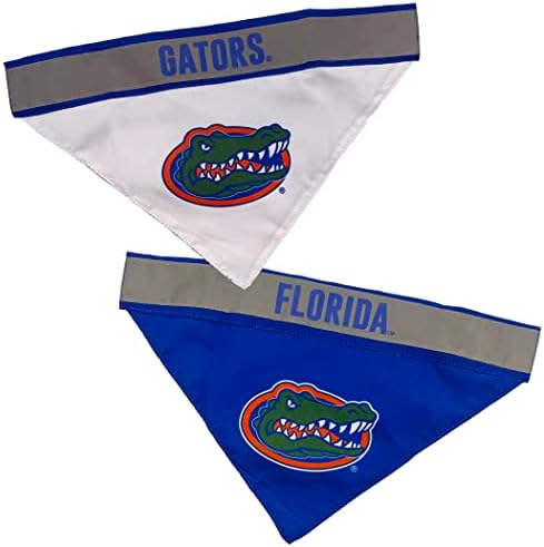 Pets First NCAA Florida Gators TIE Bandana, Small/Medium. Dog Football Reflective Bandana Scarf Bib for Pet, Cat, or Dog. The Ultimate Game-Day, Party Bandana