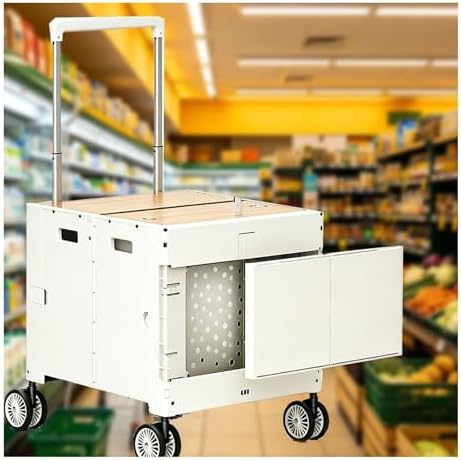 Pet Transport Vehicle, Lightweight, Multi-Functional and Practical Vehicle, Suitable for Shopping, Camping and Storage.(White,63 * 9 * 48)