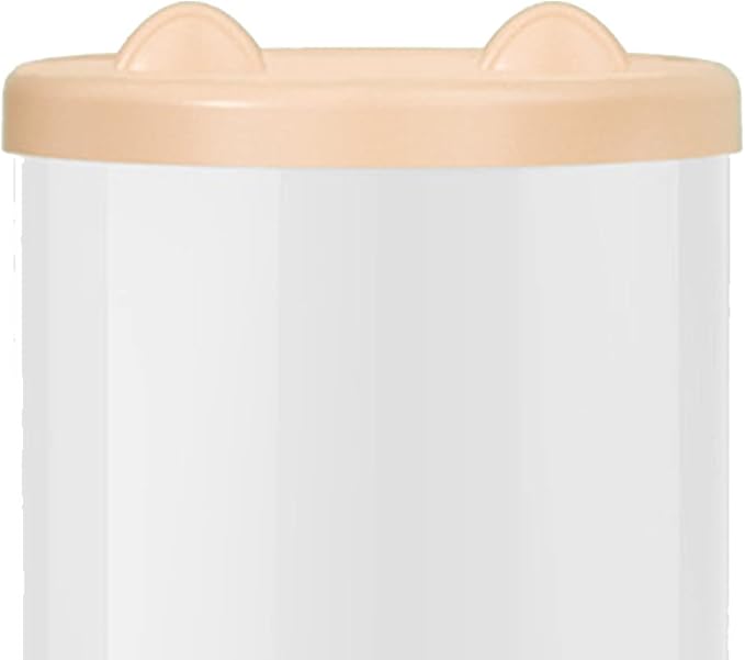 Transparent Toy Storage Container with Lid, PET Cylinder Plush Toy Organizer for Home Organization, Display Bucket (Roseate)